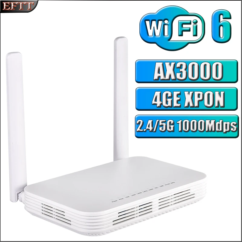 

T5311New AX3000 ONU GPON EPON DUAL BAND 4GE 2.4G/5G VOIP USB WIFI 6 ONT XOPN Huawei HiSilicon Chip Technology Fiber Router Modem