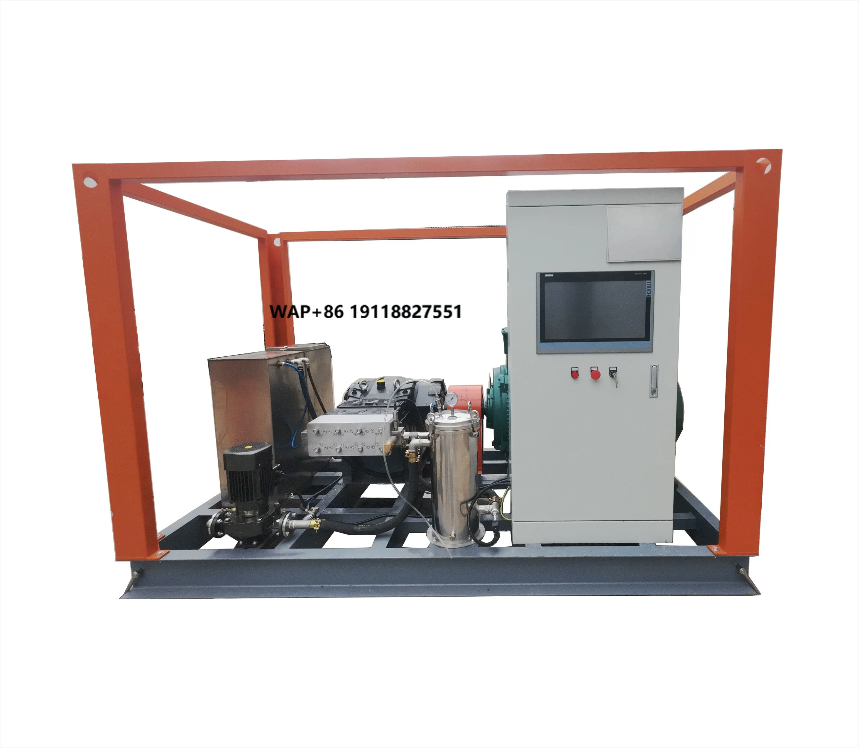 

New 2000bar 45LPM 175KW Heavy Duty Electric Industrial Ultra High Pressure Washing Machine for Shipyard Paint Rust Removal