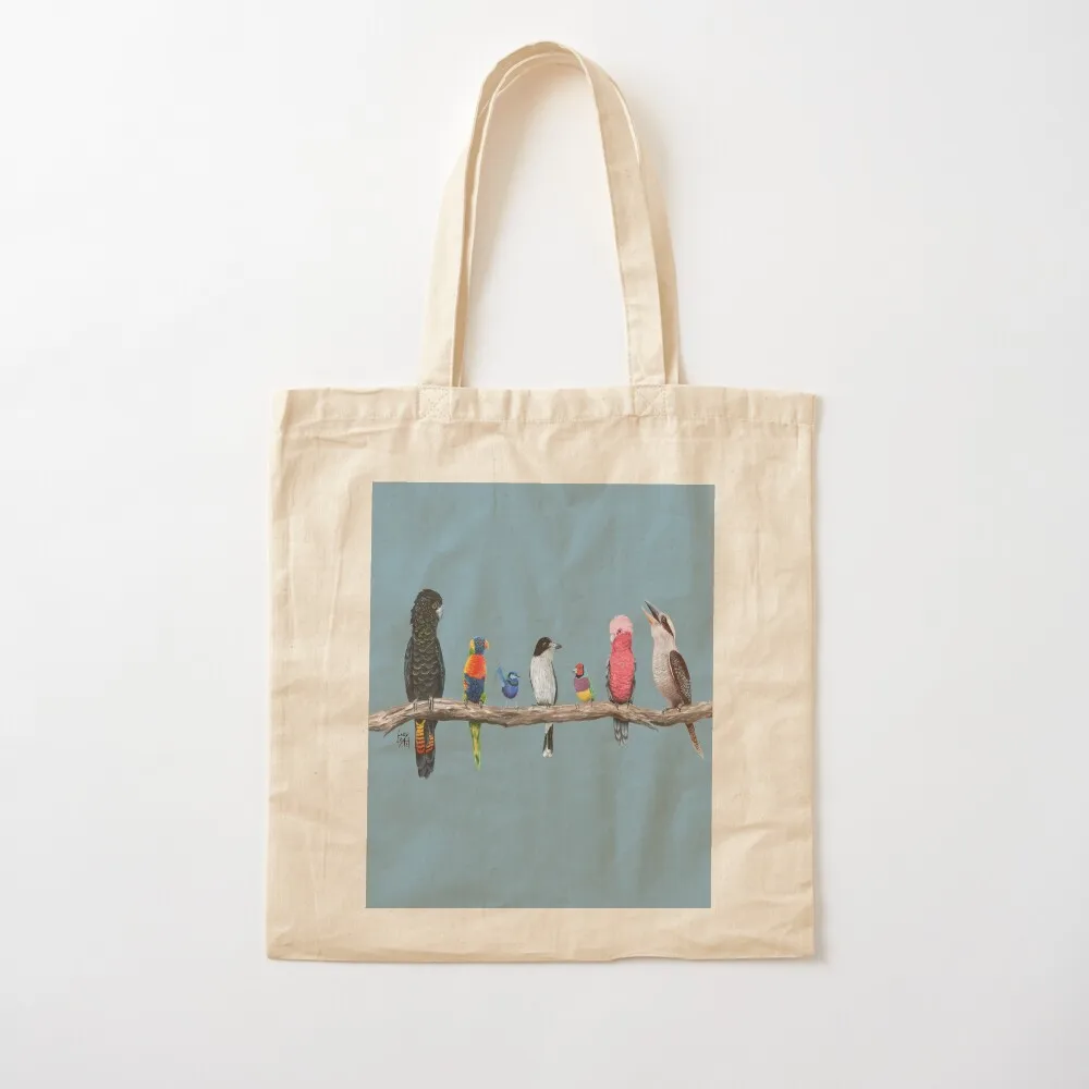 Australian Birds Tote Bag foldable reusable bag free delivery bags Women's shopping bag