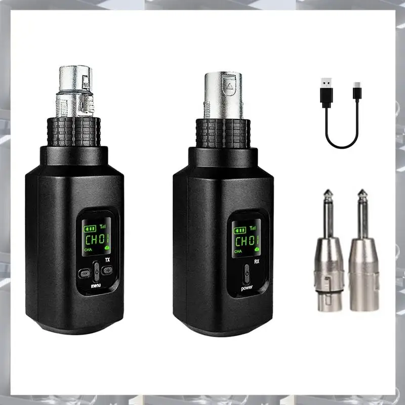 

Hot Selling-Guitar Wireless Microphone System XLR Transmitter And Receiver For Dynamic Wired Microphone,Guitar Wireless Micropho