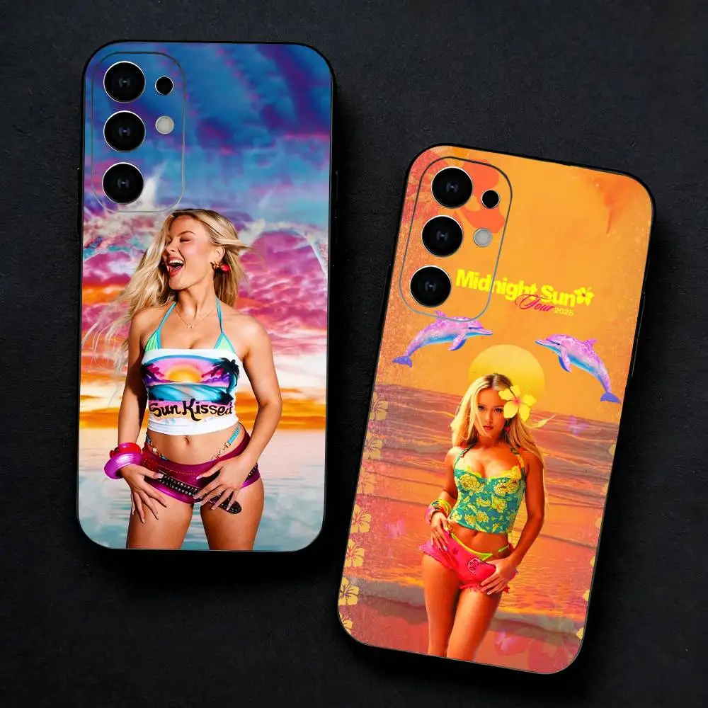 

Singer Zara L-Larsson M-Midnight Sun Phone Case For Samsung S25,S24,S23,S22,S21,S20,Plus,Fe,Lite,Others Black Cover