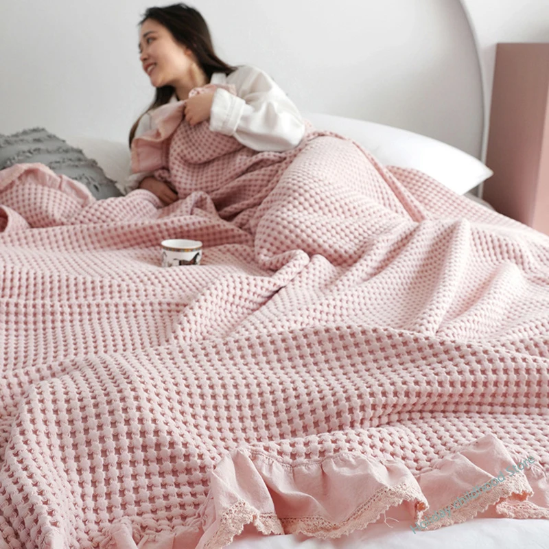 100% pure cotton blanket, waff - Wool Blanket Herringbone ulasan dan harga