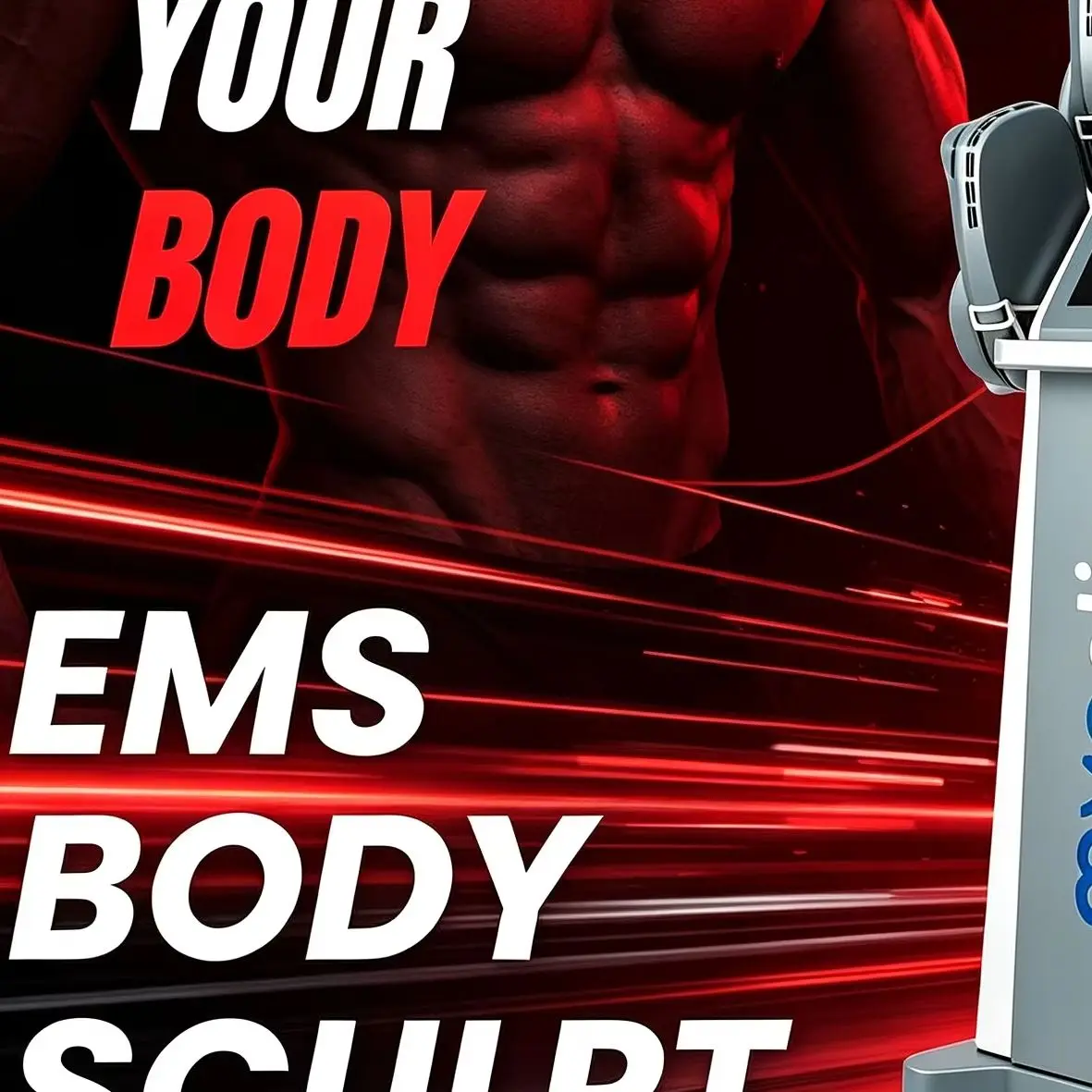EMS Body Shapping Machine MYOslim Muscle Stimulator EMS Body Sculpt Beauty Equipment with 4 Handle Pelvic Floor
