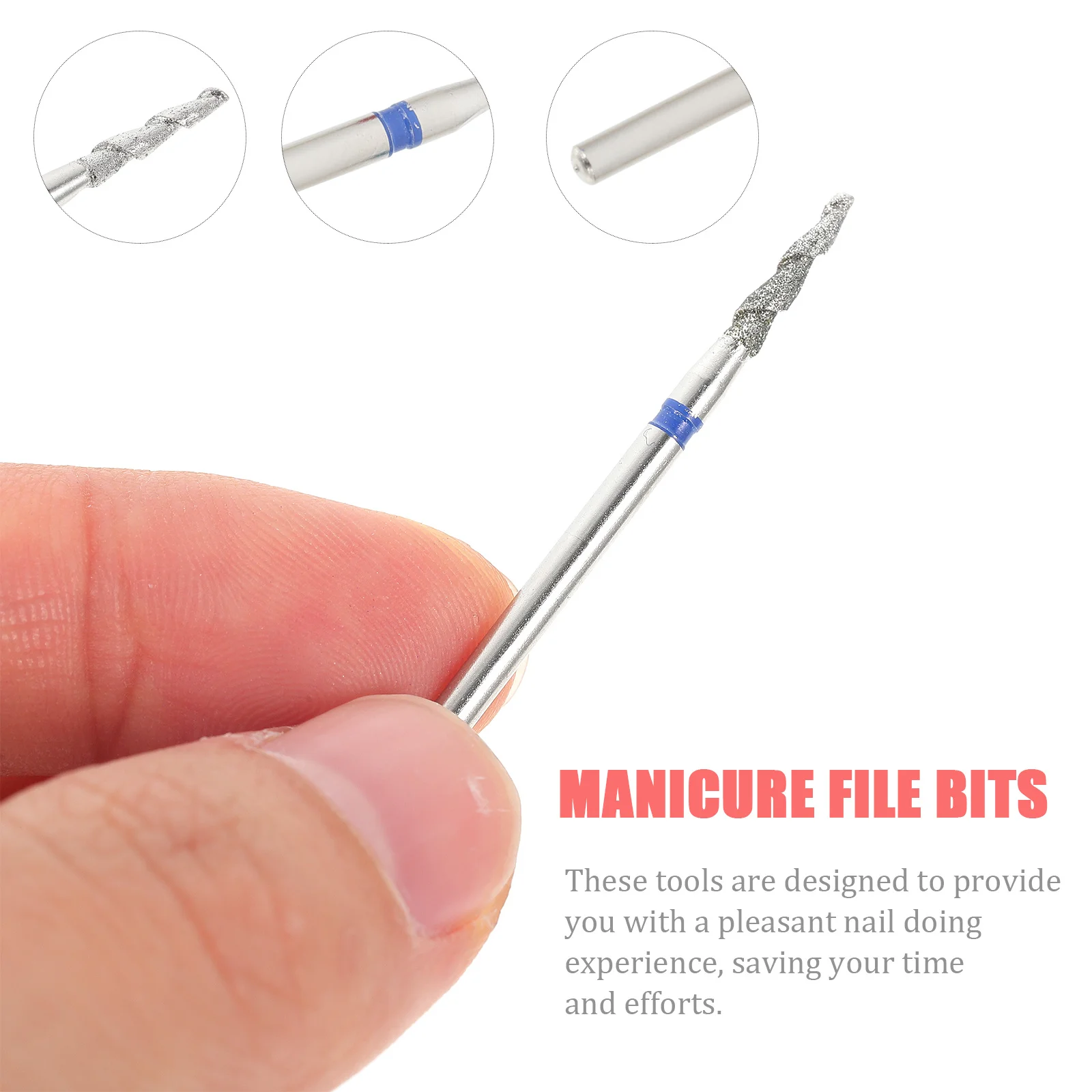 1세트 1세트 아트 도구 전문가용 매니큐어 연마 헤드 견고한 네일 드릴 비트 광택 페디큐어 네일 뷰티 액세서리 키트