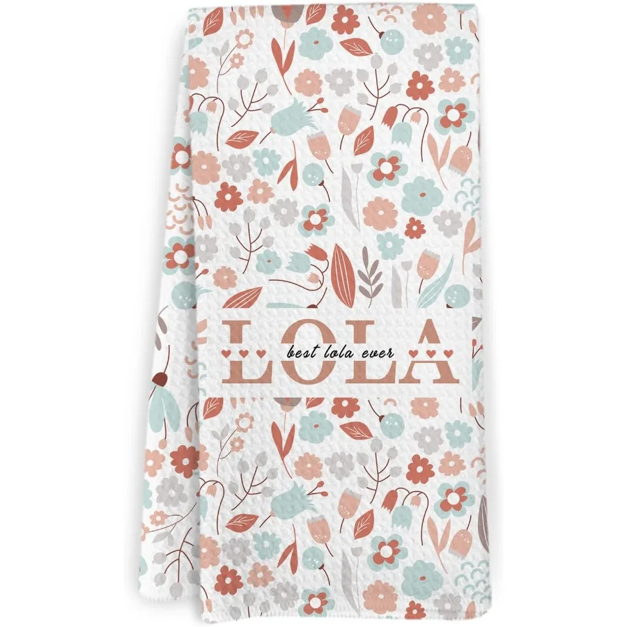 

Lola Gts Kitchen Towels Lola Gt for Grandma Mothers Day Birthday Gts for Grandmother Lolas Grandma Floral Decorative Dish Hand