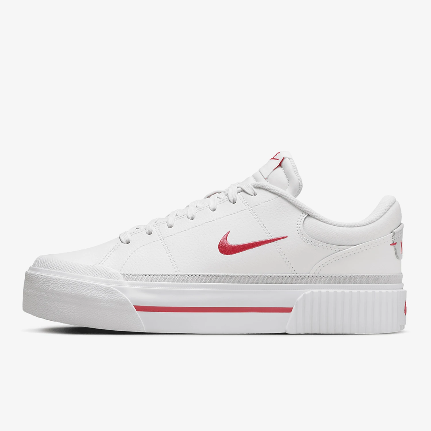 حذاء Nike Official 2024 الجديد للسيدات ذو نعل سميك ومقاوم للاهتراء حذاء رياضي كاجوال FV5526-102