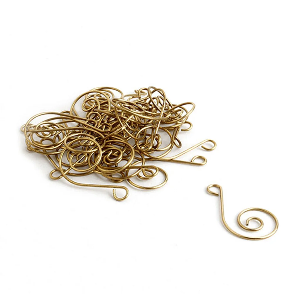 50 قطعة معدن الذهب S على شكل السنانير الثقيلة زخرفة الشماعات لشجرة عيد الميلاد إكليل الزينة إكليل الشماعات