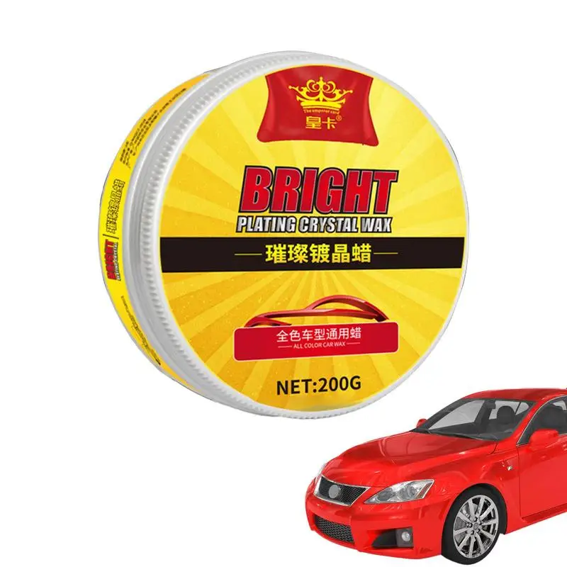 

Car Wax Paste Car Scratch Repair Wax Hydrophobic Top Coat Polish Natural Quick Coat Car Wax Polish Spray For Cleaning Supplies