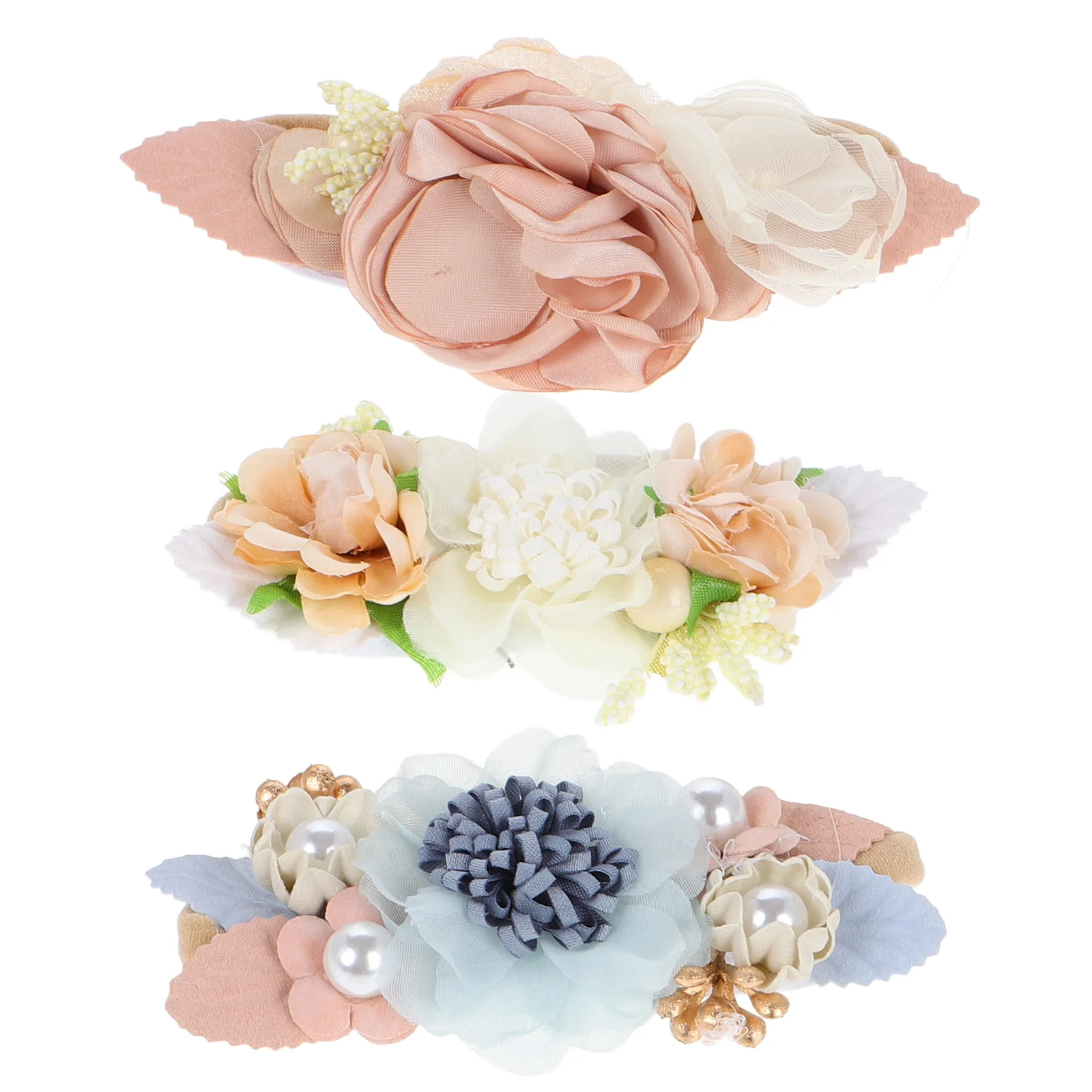 

3Pcs Baby Flower Headband Newborn Infant Floral Headdress for Christmas Party Birthday Comfortable Trendy Unique