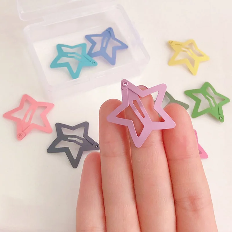 5 قطعة/السلع ستار على شكل مقاطع الشعر دبوس الشعر الطفل الأطفال الاطفال بانغ كليب باريت Hairgrip غطاء الرأس اكسسوارات التصميم الديكور