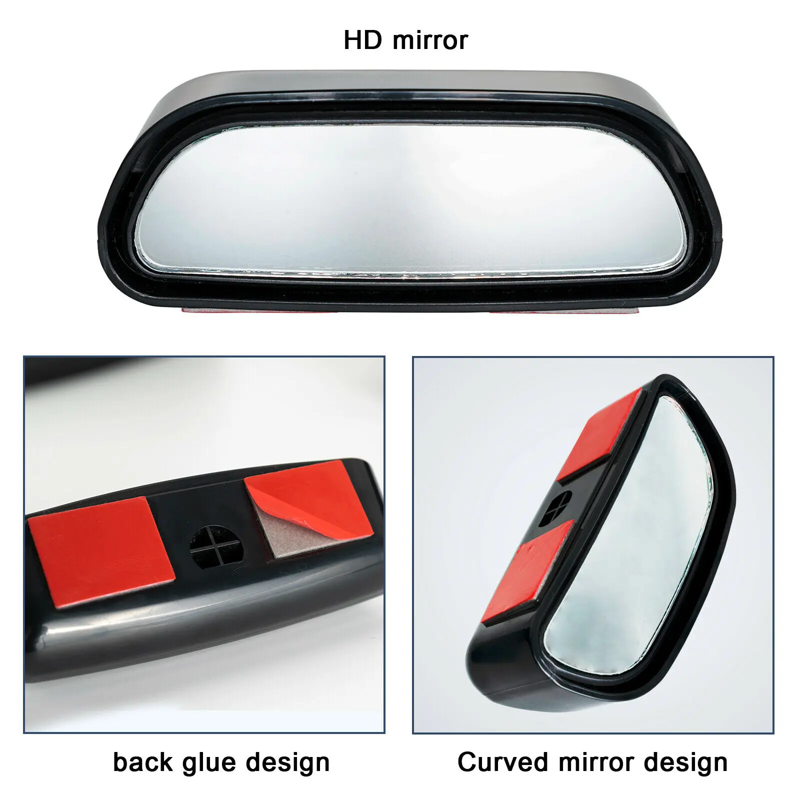 

1pc Car Reverse Parking Auxiliary Rear View Mirror Car Mirror Adjustable Wide Angle Side Rear Mirror Blind Spot Convex Mirrors