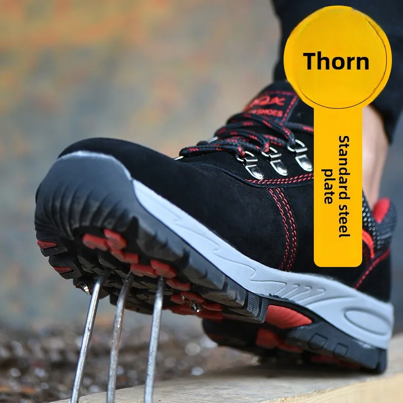 New Chef Safety Work Shoes Rubber Patch Non Slip Oil Resistant Lightweight Fashion High End Construction Site Men Durable