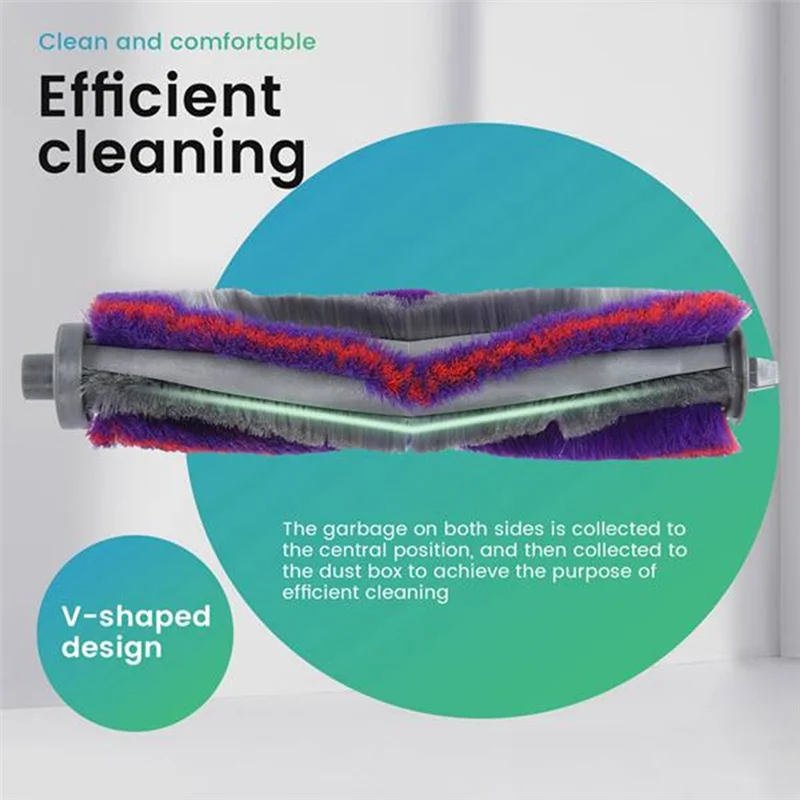 BAAO-13 Pcs For  VR05R5050WK Self Emptying Robot Vacuum Roller Side Brush HEPA Filter Mop Pad