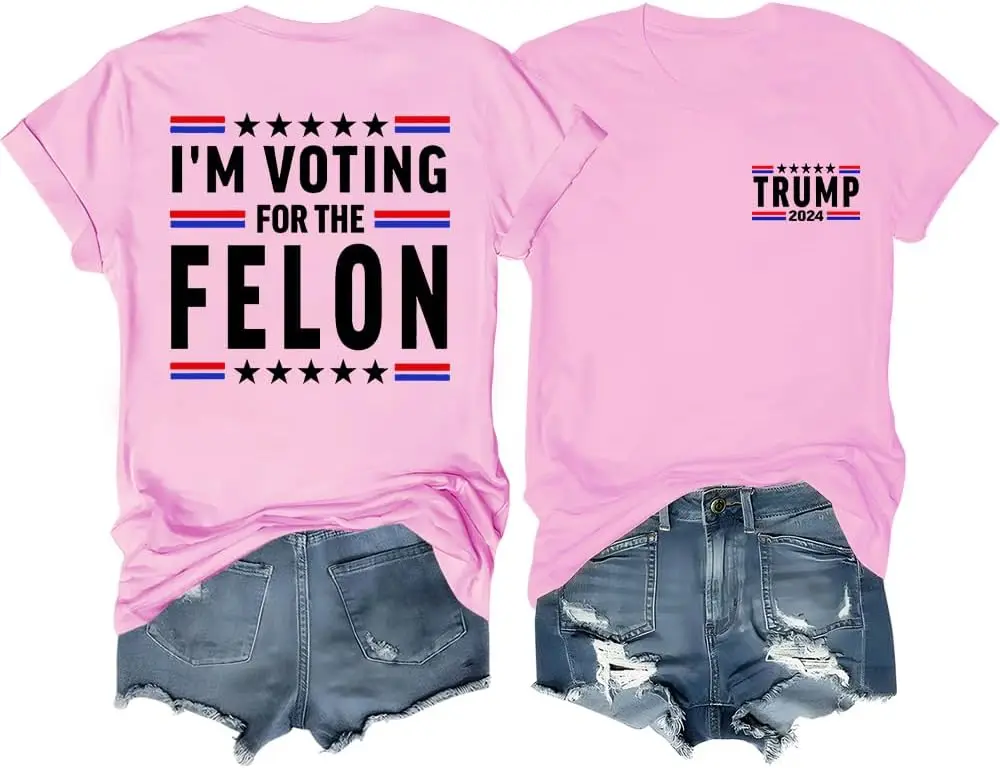 

I'm Voting for The Felon T-shirt, I'm Voting for The Felon for President Shirt, I'm Voting for The Felon 2024 T-shirt