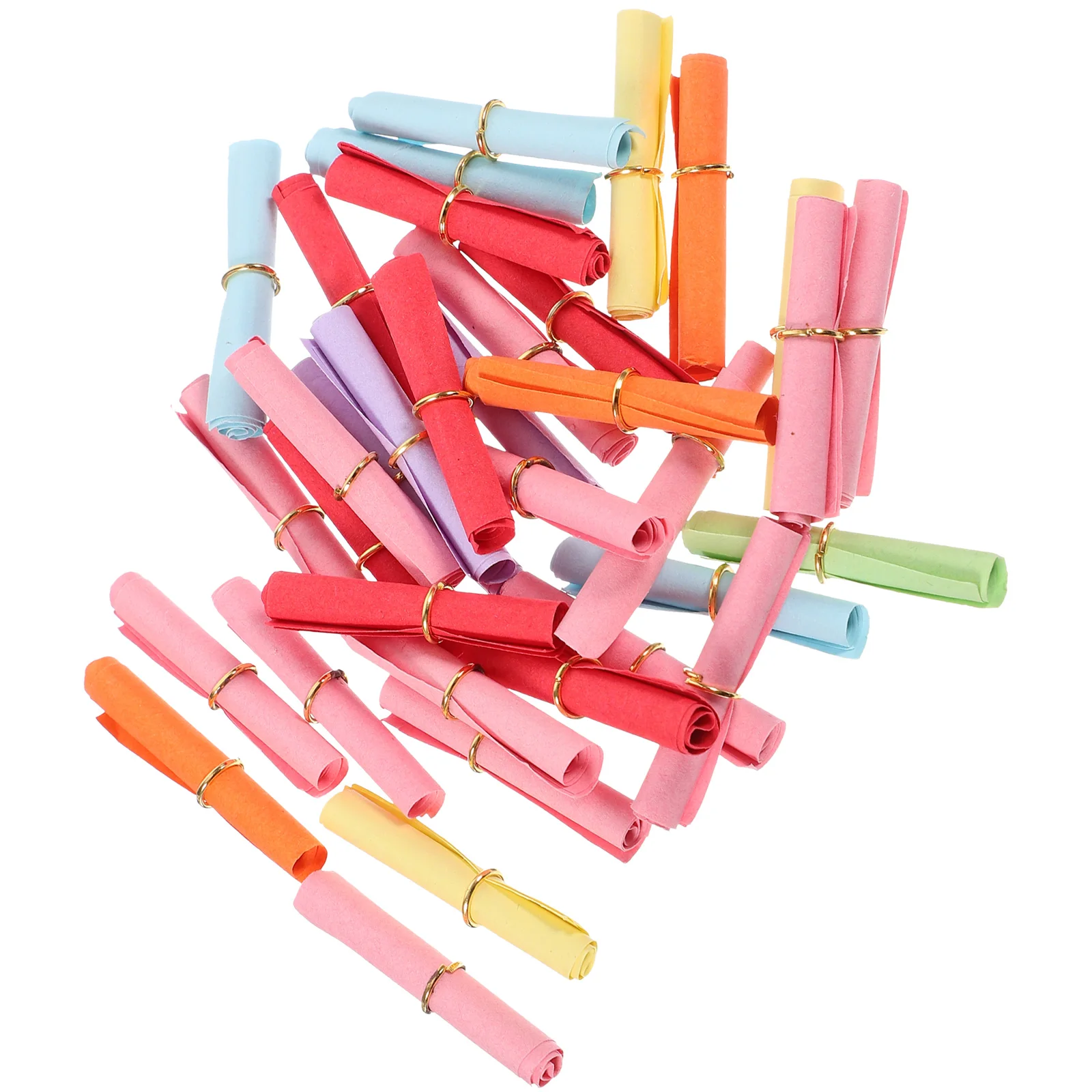 

50 Pcs Wishing Bottle Note Romantic Gift Writing Paper Reel for Lover Message