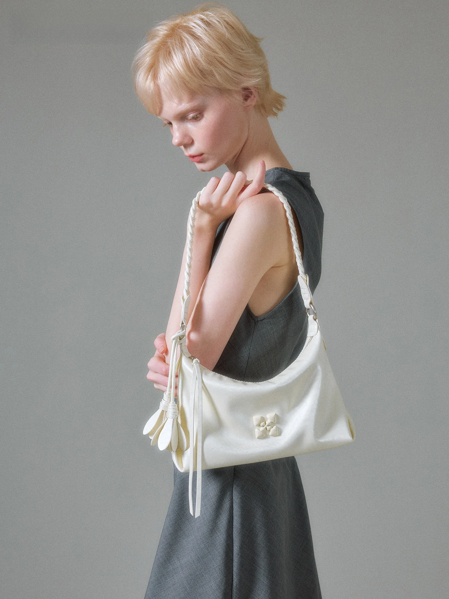 JACD Soft Minimalist Casual Underarm Bag Women's 2026 New Summer Shoulder Crossbody Bag Fashionable Polyester 