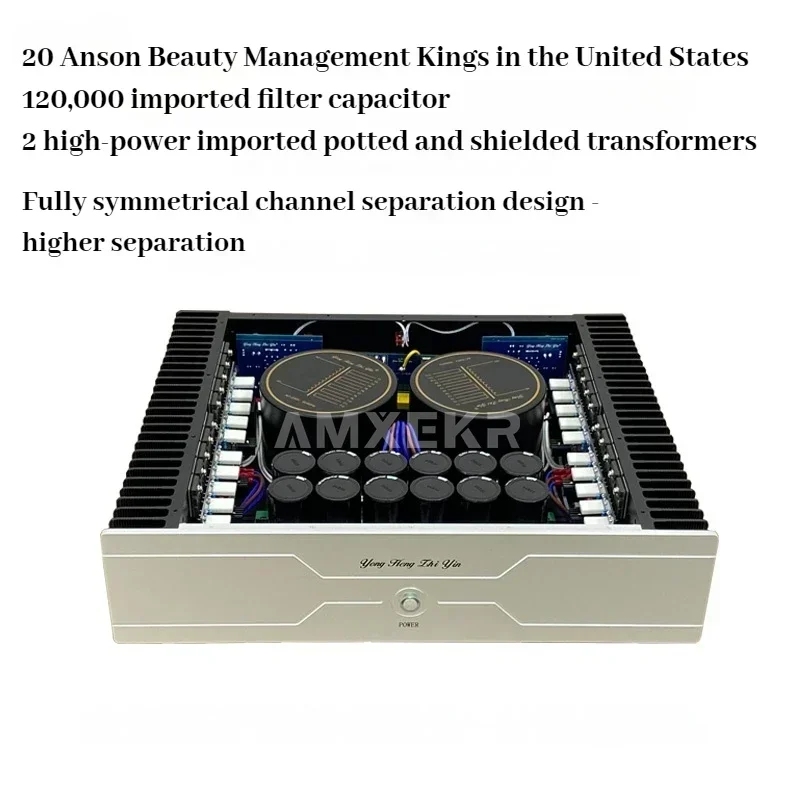AMXEKR Som Eterno Versão Atualizada A3 Febre de Alta Fidelidade Classe A HiFi Áudio Doméstico Post-amplificador Equilibrado de Alta Potência
