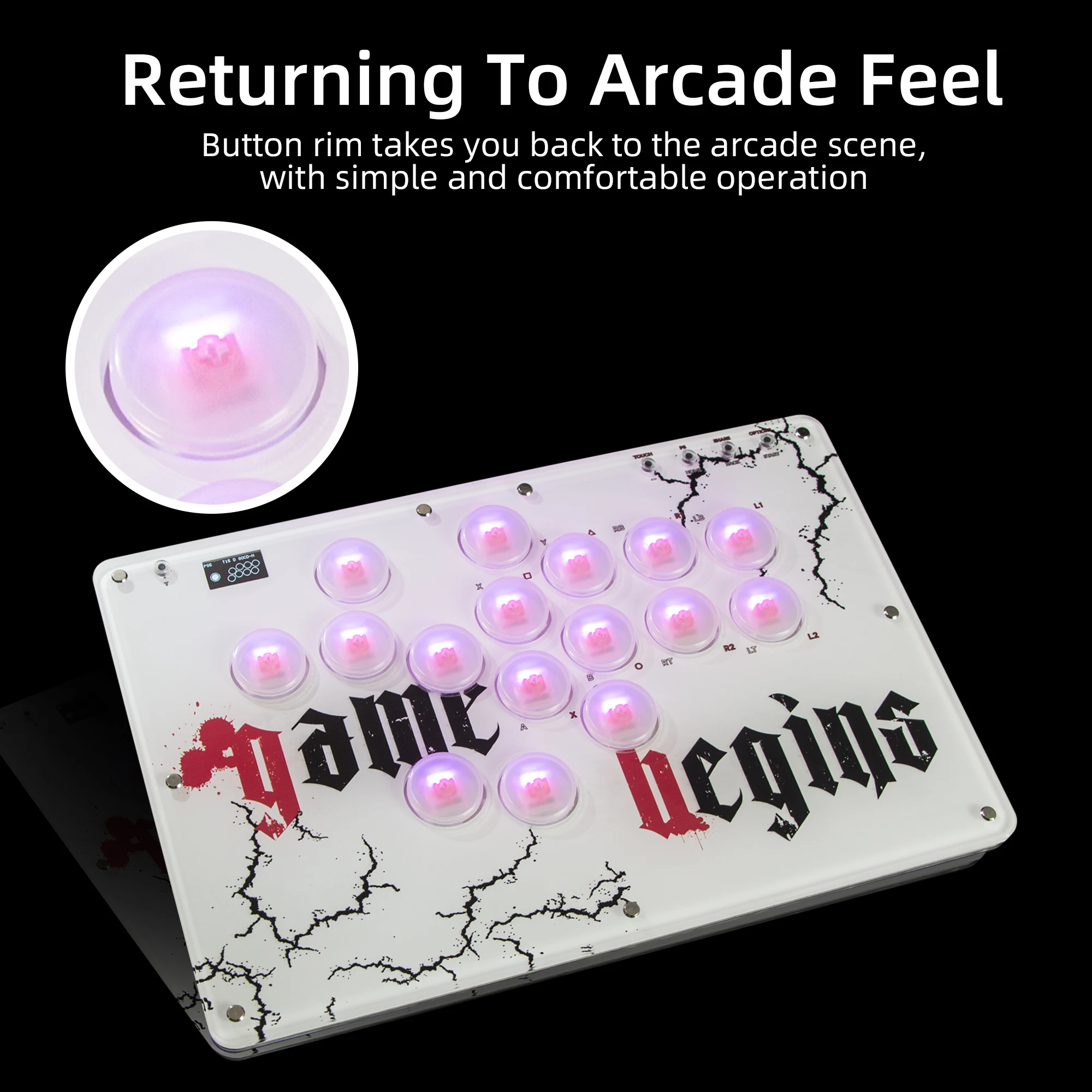 REMANK Leverless Controller PS5 Hitbox FightStick Joystick Hitbox Controlller Keyboard Arcade Stick Controller For PS4/Switch/PC