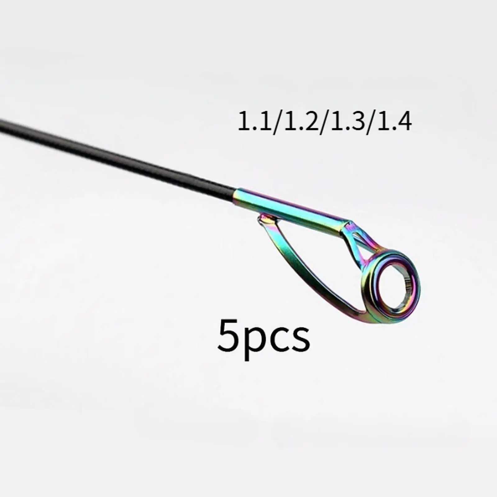 5 قطعة طرف قضيب الصيد إصلاح استبدال دليل نصائح مريحة قسط صغيرة لصيد الأسماك دليل خواتم الفولاذ المقاوم للصدأ الرجال النساء #1