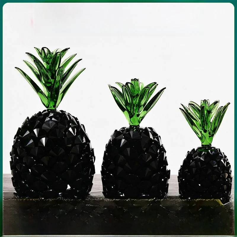 

Creative Crystal Pineapple Decoration Modern Simplicity Style Birthday Gift for Girlfriend Black Pineapple Home Decor Ornament