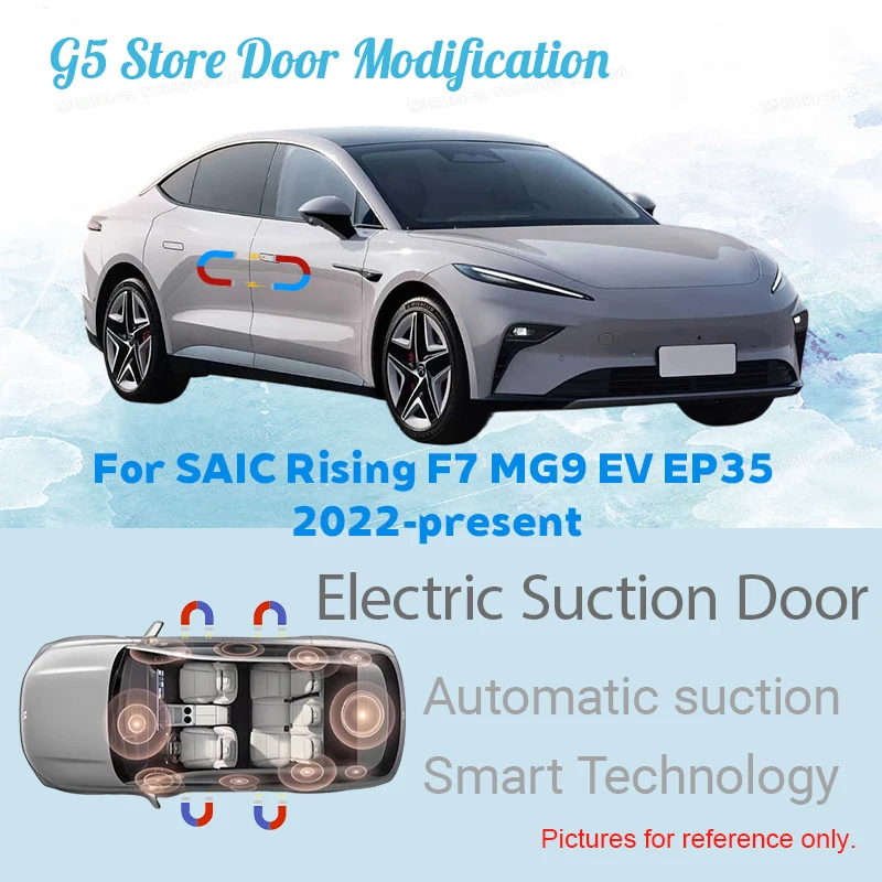 

For SAIC Rising F7 MG9 EV EP35 2022-present Car Electric Suction Door Power-assisted Closing Door Soft-close Function