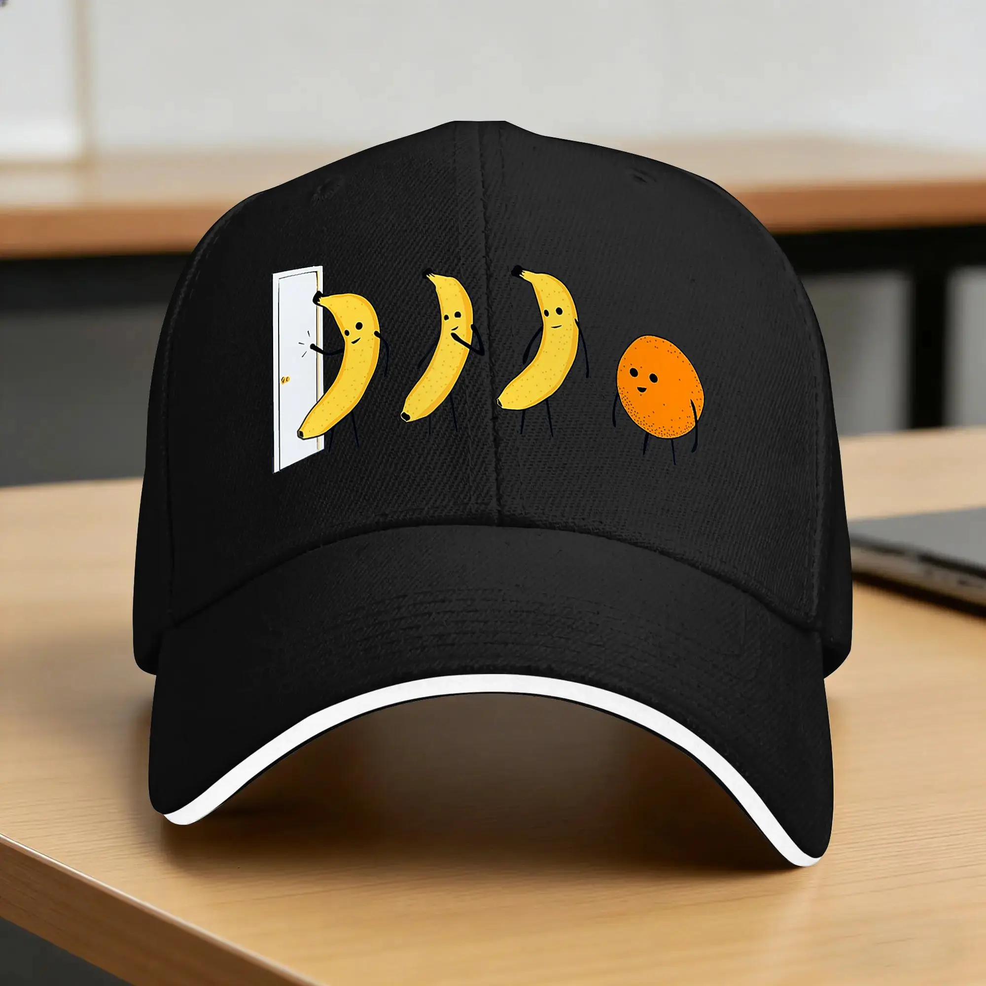 Divertida gorra de béisbol con diseño de naranjas, gorra de camionero ajustable para caza y camping, gorras de béisbol unisex con diseño elegante para hombre