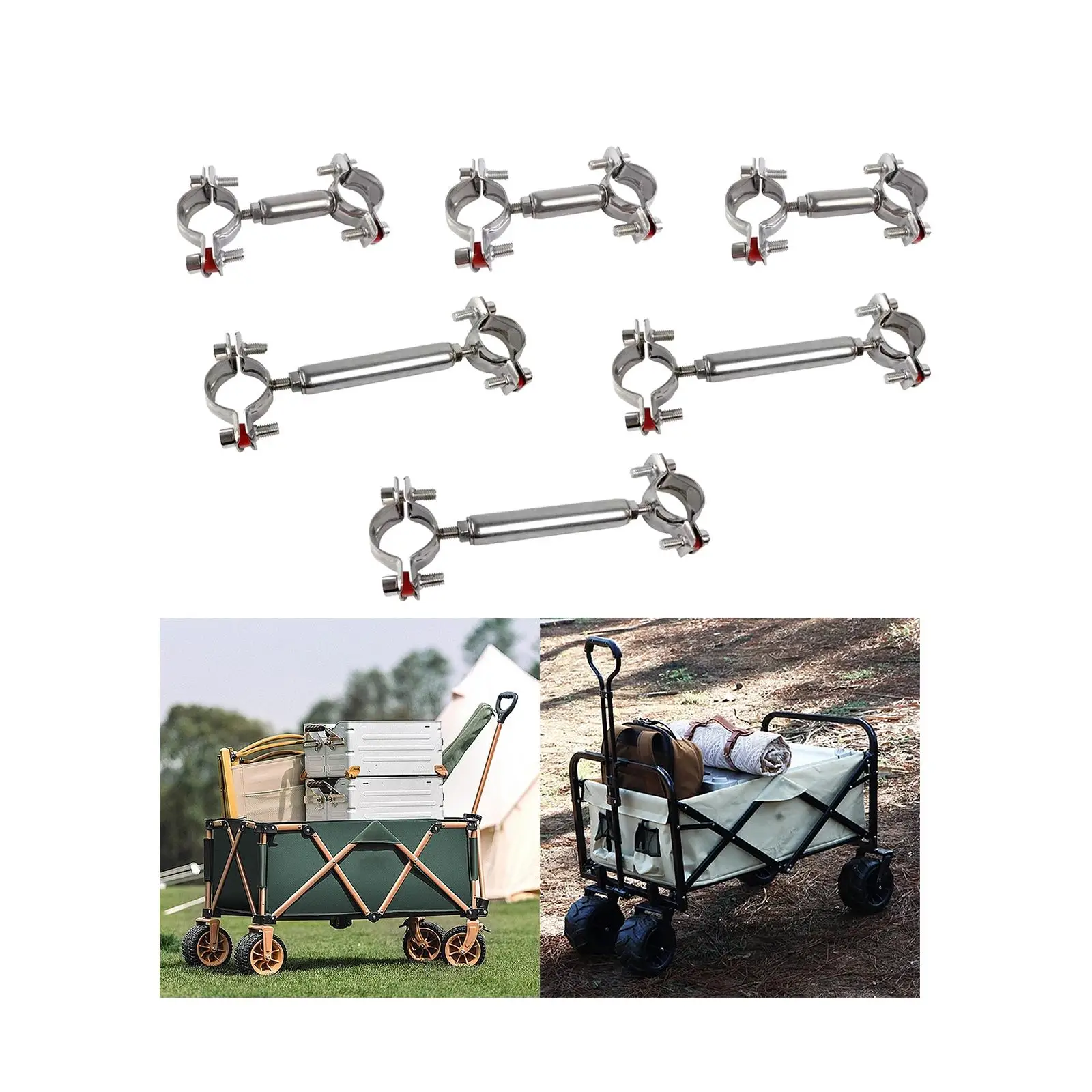 

Outdoor Camper Connector Connection Accessories Sturdy Screwing Adjustment Stainless Steel Fixed Support Retainer