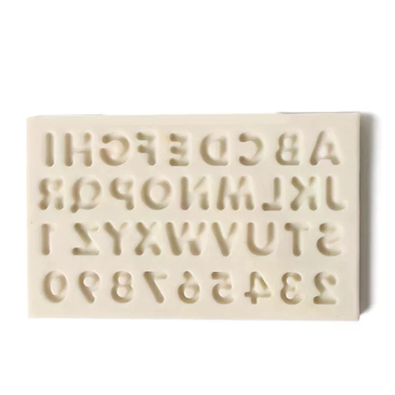 .1Pc Silicone Letters Numbers Fondant Cake Mold DIY Sugarcraft Chocolate Baking Decor. view 4