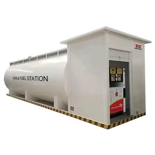 Mini Gasoline Prefabricated Gas Station Filling Gas Station Equipment Portable Fuel Tank