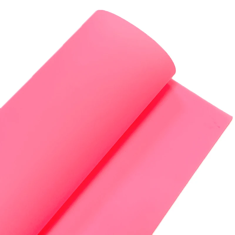 6pcs Colorful A4 Jelly Faux Leather Candy Color Transluscent Vinyl Roll for DIY Projects Sewing Craft