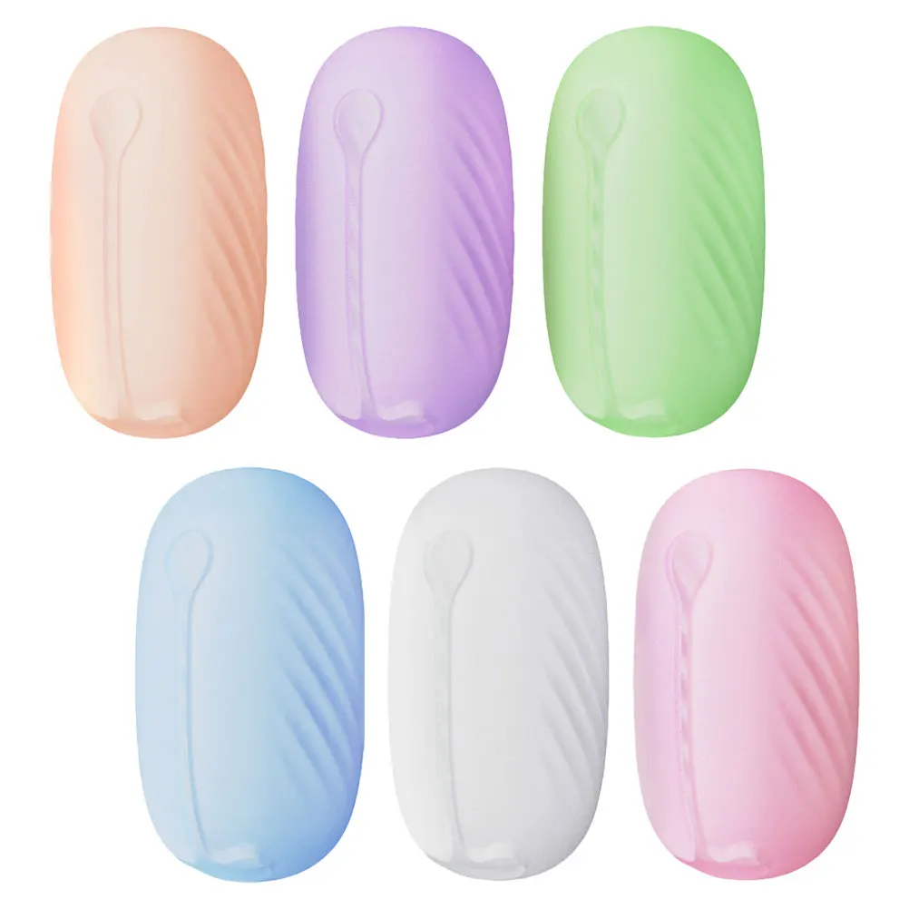 

6pcs Toothbrush Protective Caps Lightweight Travel Cases for Brush Heads Oral Care Sets Silicone Covers