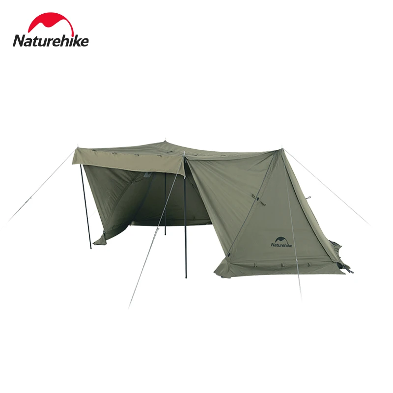 Naturehike Ares Camping Tent Outdoor Hiking Single Shelter Tent TC Cotton High Tenacity Hiking Tent with Chimney Window