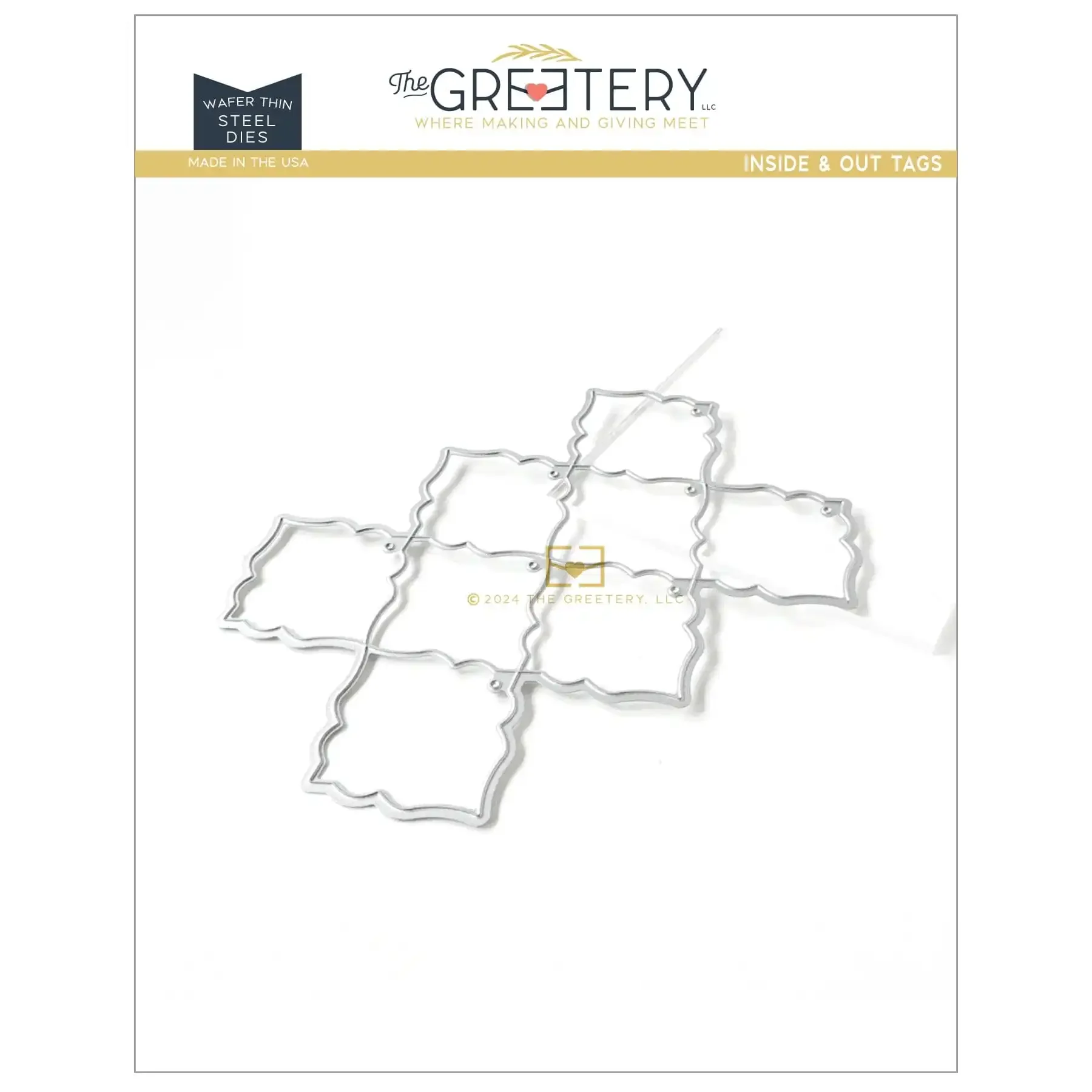 Many Squares Are Connected Together Metal Cutting Dies Scrapbook Diary Decoration Stencil Embossing Template DIY Greeting Card
