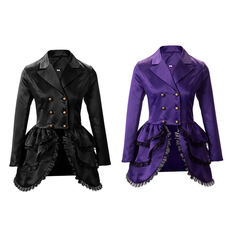 

Women Medieval Renaissance Elegant Small Suit Blazers Windbreaker Jacket Coat Halloween Carnival Suit