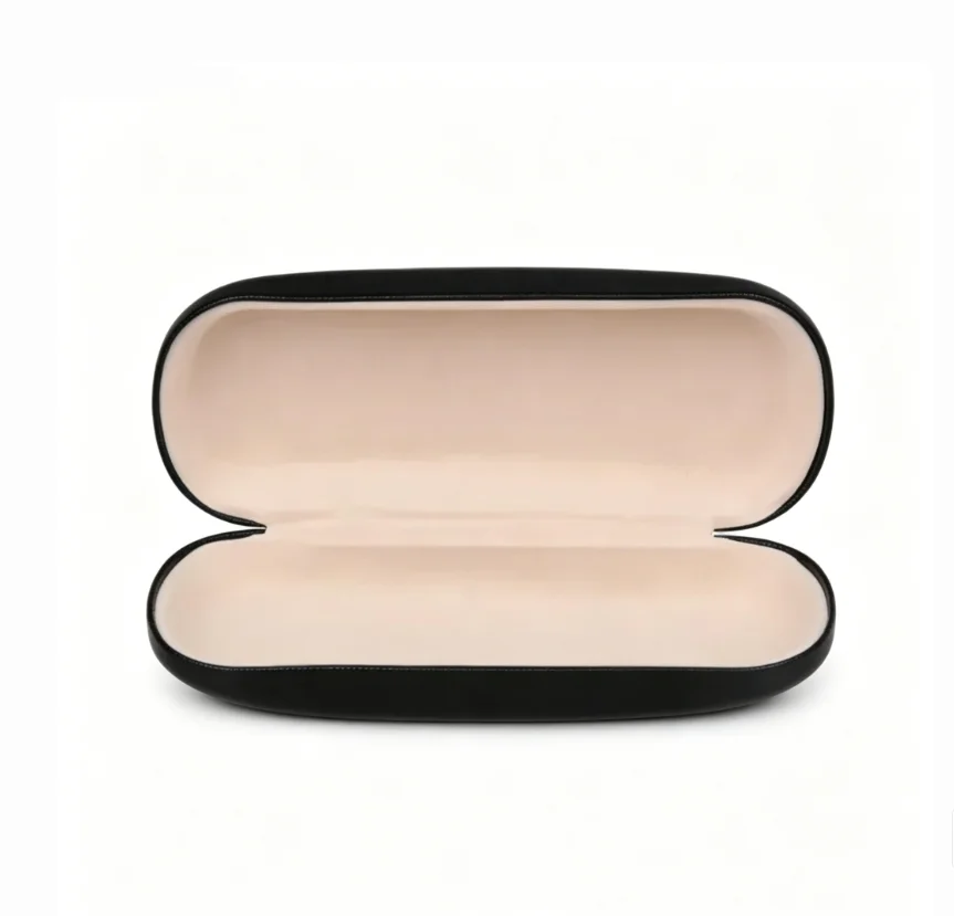 PU Leather Hard Glasses Case for Men And Women - Protective Eyeglass Case for Reading Glasses