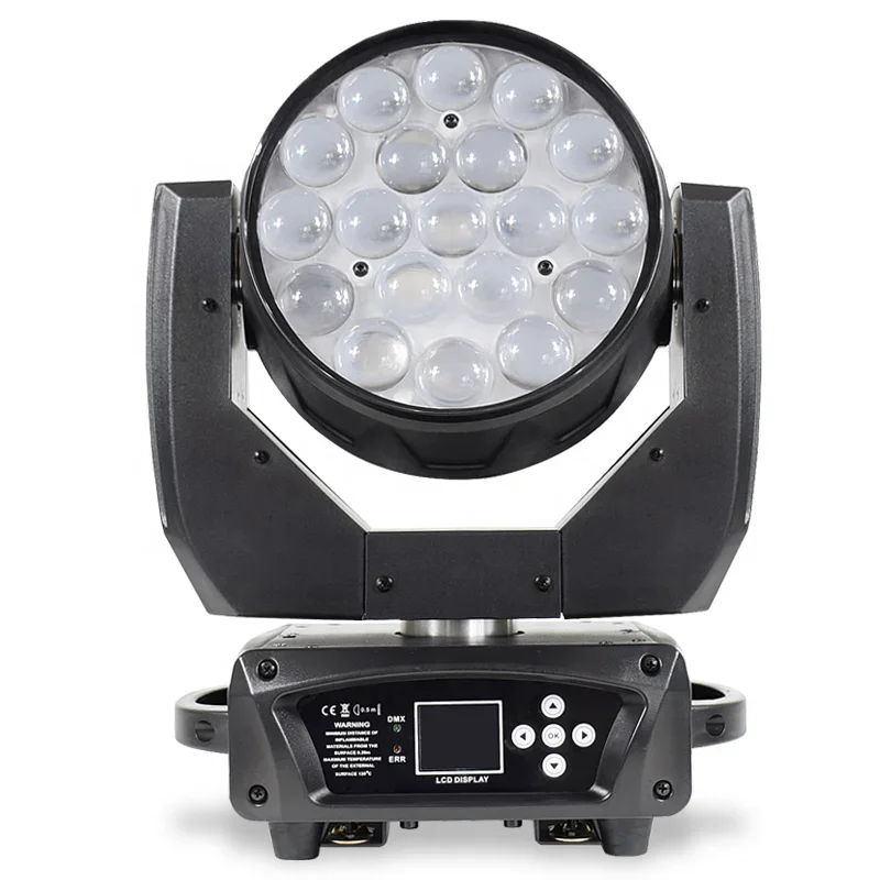 

19*15W RGBW 4in1 LED chip Square spotlight led recessed spot light moving headlight for Dj disco party stage
