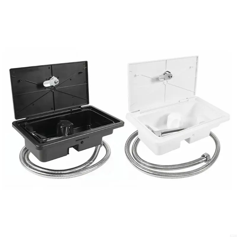 M76E Outdoor shower box with single knob control and lock