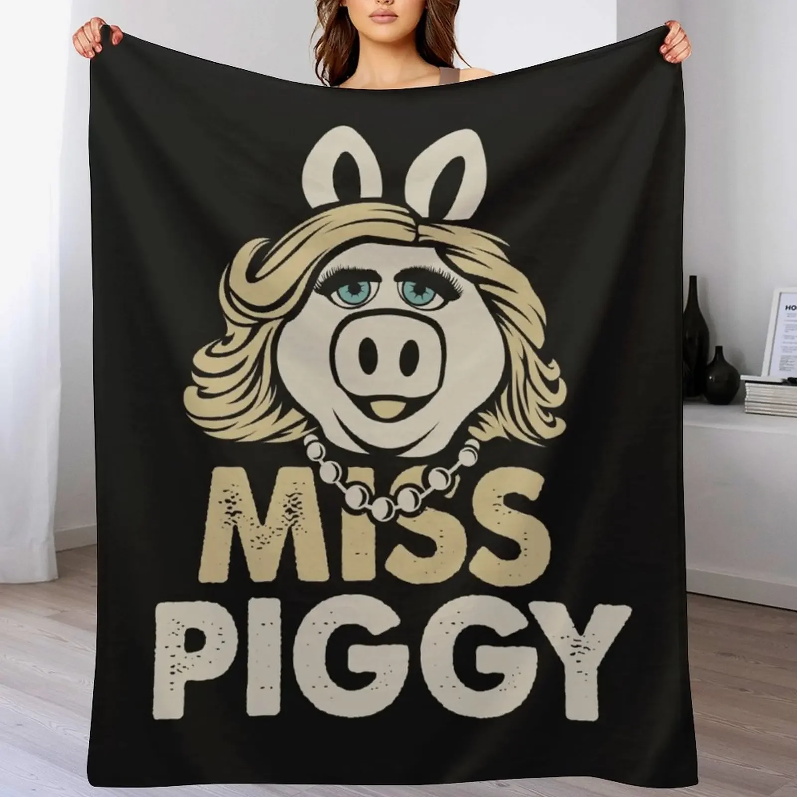 

Miss Piggy Throw Blanket Soft Beds Giant Sofa Thins manga Blankets