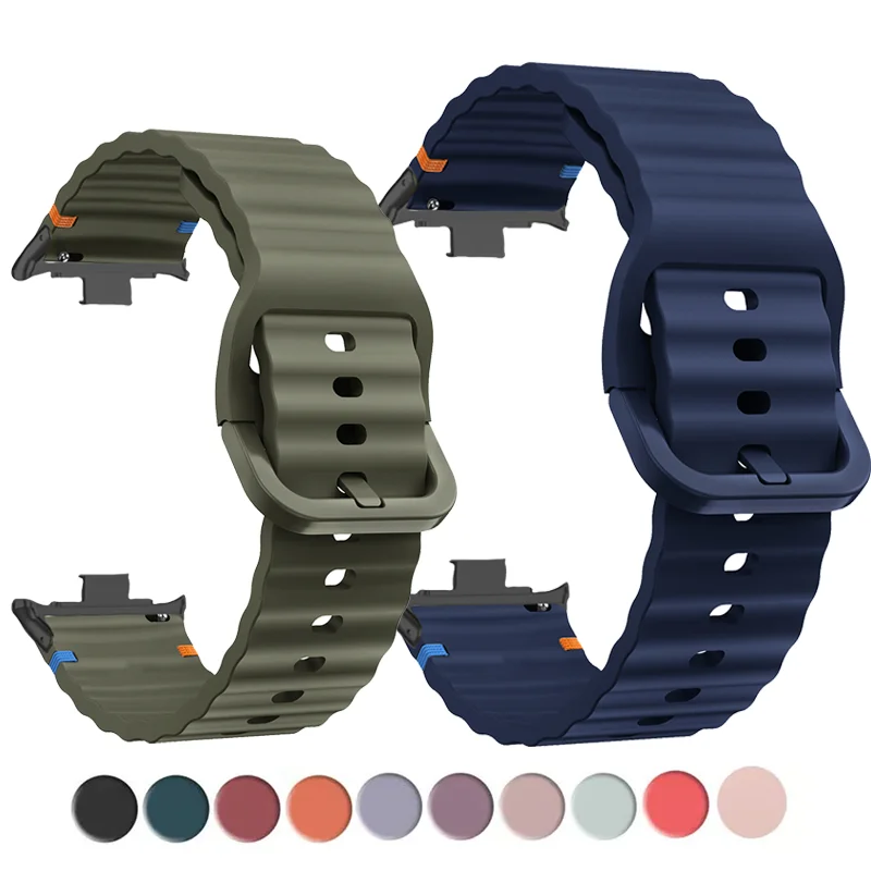 Силиконовые ремешки LOOP для Xiaomi Redmi Watch 6 5 4, аксессуары для спорта, дышащий браслет, ремешок для Mi Band 8/9 Pro 9Pro.