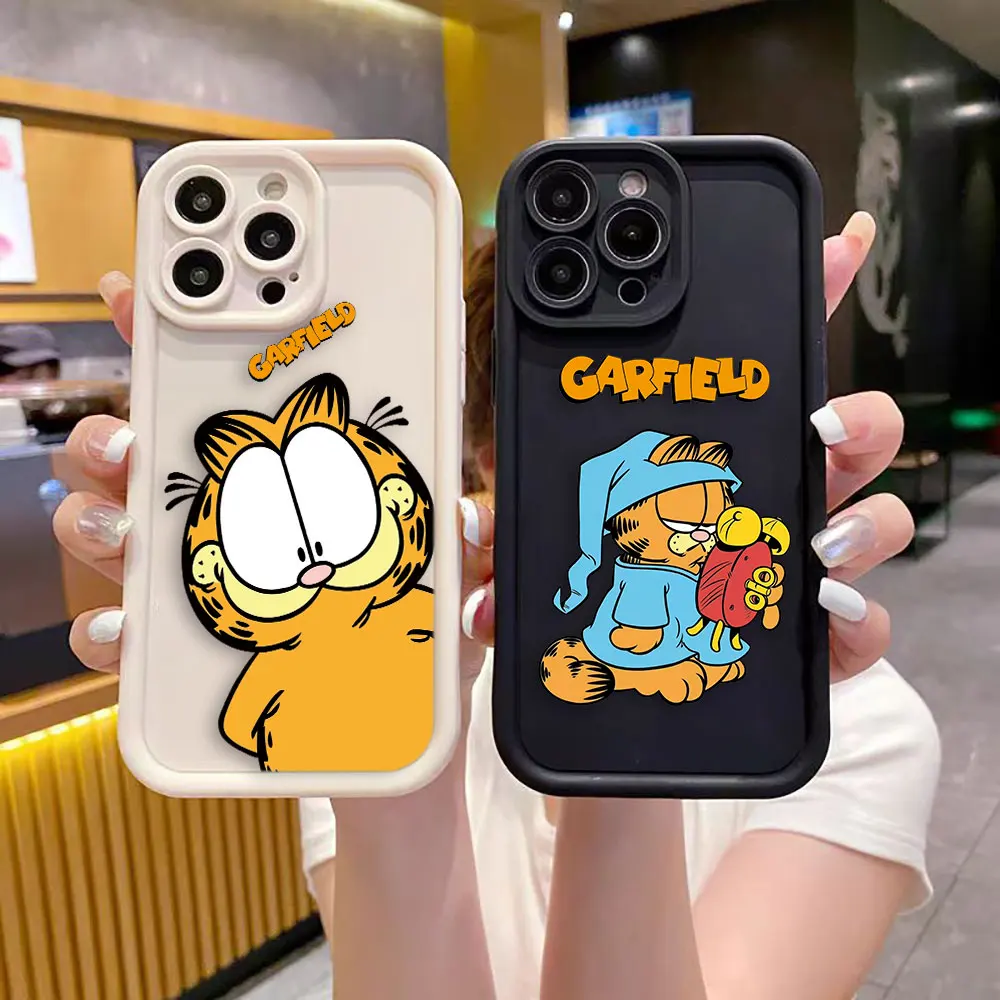 

Cartoon OMG G-Garfield Cat Phone Case For Xiaomi 15 15T 17 14 14T PRO MAX 8 11 12 12T 13 LITE 5GNE TPU Case DIY Shell Capa Cover