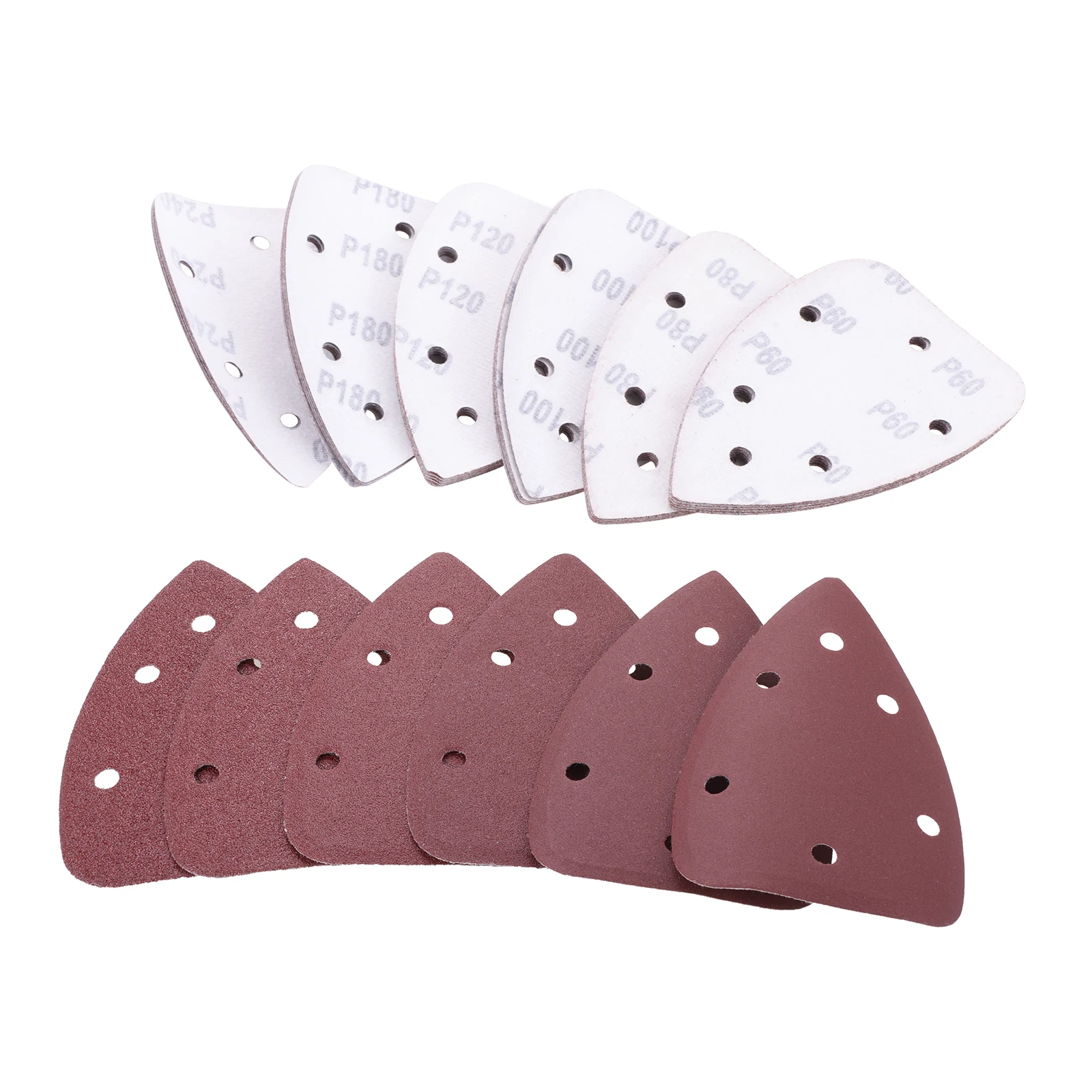 36PCS 6-Hole Mouse Detail Sander Sandpaper Set Suitable For Wood Metal For WEN 6301 Ryobi CFS1503GK Dremel Palm Sander Models
