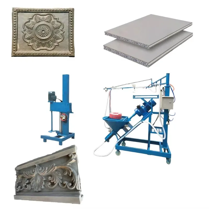 Factory Supply 300-1600kg/h European-style Composition GRC Sprayer with Mixer Spraying Relief Crafts Equipment