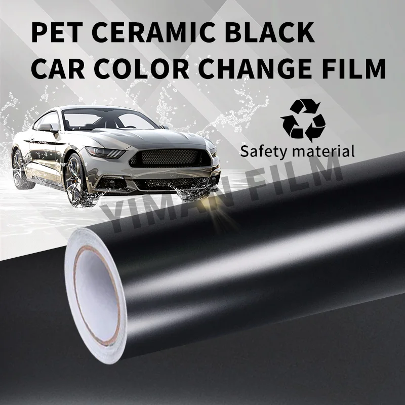 High-quality PET Ceramic Black Warrior Stickers on Motorcycle Vinyl Wrap Stickers for Car Sticker Decals for Vehicle Automotive