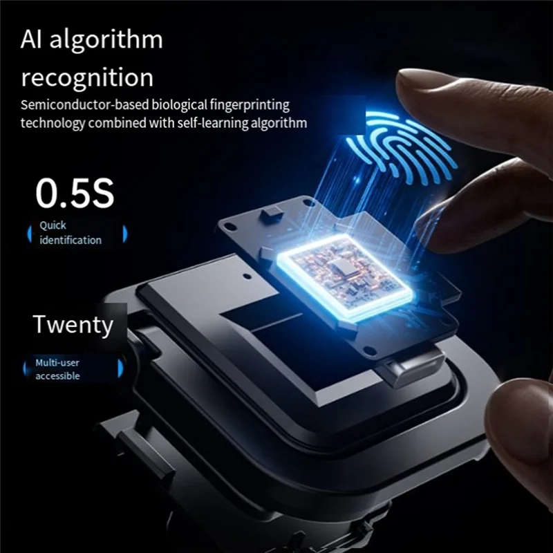 

AA60-Smart Drawer Fingerprint Lock Bedside Lock For Drawers, Desks, Safes, Cash Registers, Wardrobes For Home And Office