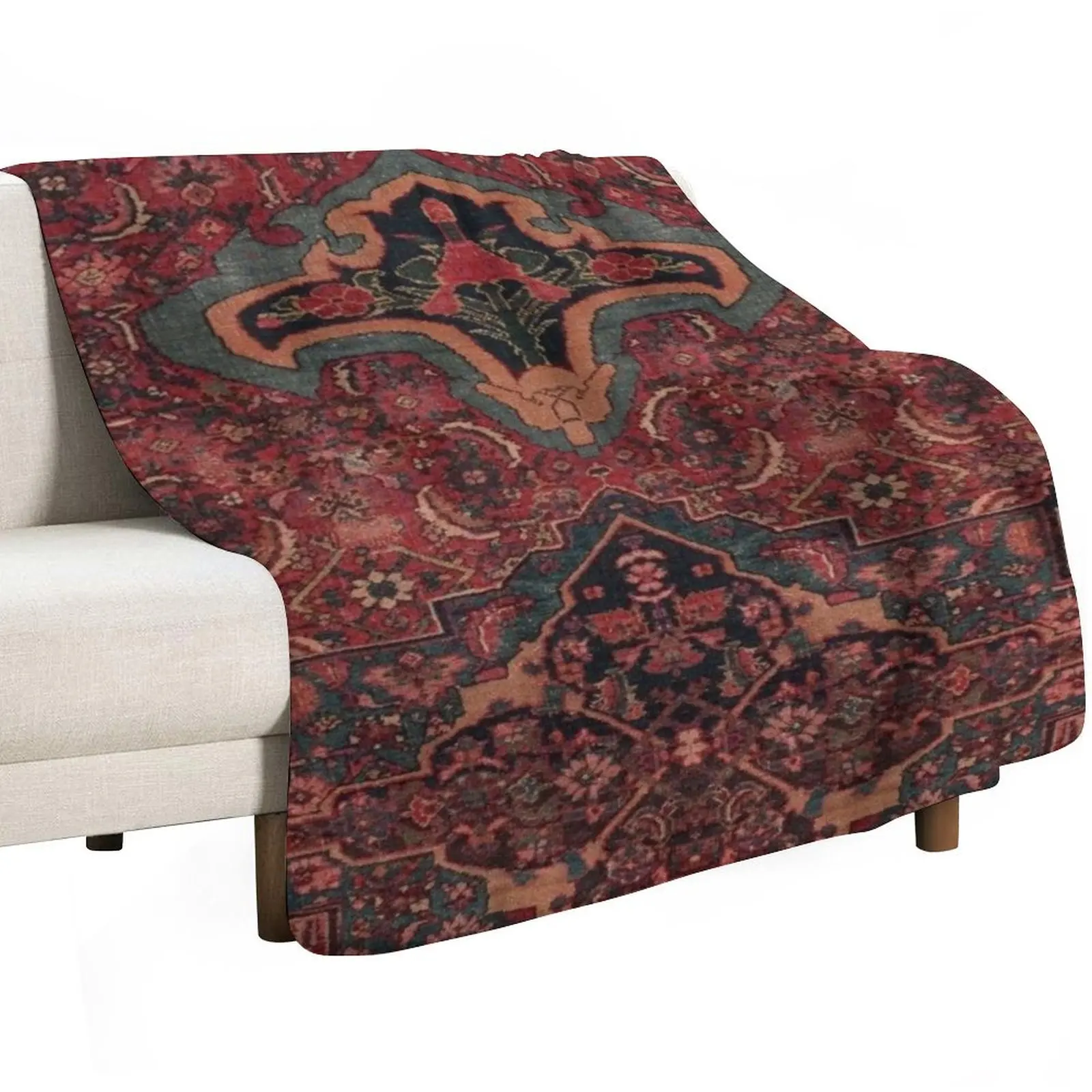 Traditional Heritage Moroccan Design Throw Blanket Blankets For Sofas Heavy Thermals For Travel Thin Bed Soft Plaid Blankets