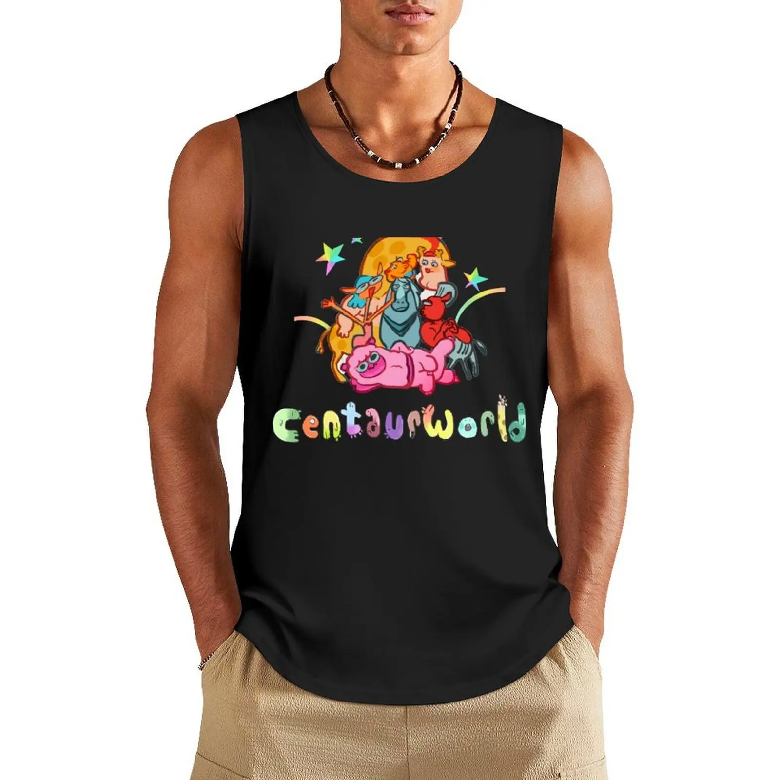 

Centaurworld netflix anime Tank Top plain t-shirt sleeveless man shirts summer Men's tops gym clothes man fitness