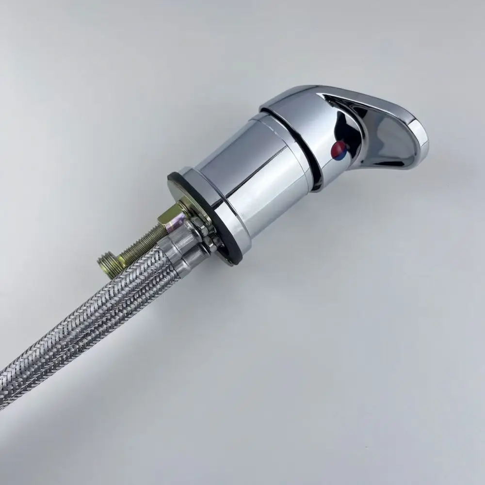 Durable Hair Salon Basin Mixing Valve Professional Barber Shampoo Bed Faucet Water Control Tap Replacement Equipment Parts