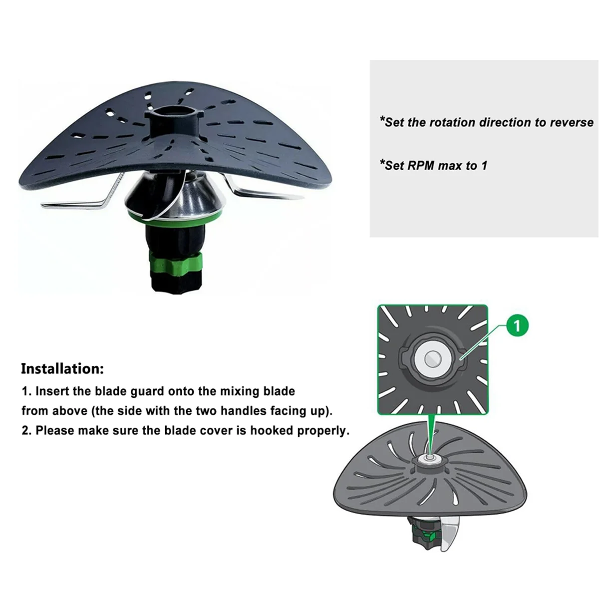 2PCS für Thermomix TM5/TM6/TM31 Ersatz Klinge Schutzhülle Lebensmittel Klasse Schutz Kochen Maschine Abdeckung