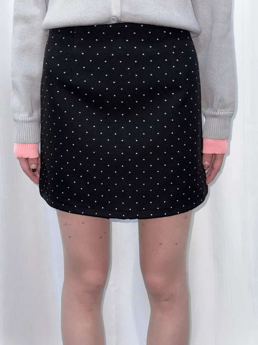 

Sweet Cool Spots High Waist A-Line ort Skirt Women's Suit Sle Skirt Summer Faion K039 Polka Dot Skirt