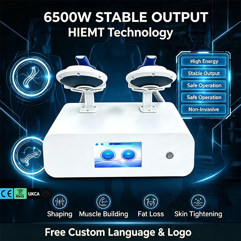 New Upgraded 15Tesla 6500W Hi-EMT Emsone NEO Body Shaping Machine Slimming Stimulation Fat Removal Muscle Building Portable Home